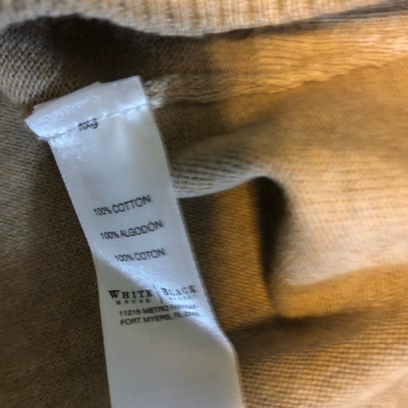 WHBM Sweater Lightweight Tan Sweater Weather XS Long - Picture 4 of 7